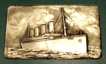 Appliqué of a ship